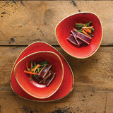 Berry Red Triangle Bowl 15.3cm