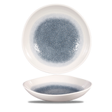 Raku Topaz Blue Organic Bowl 25.3cm