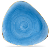 Cornflower Blue Triangle Plate 31.1cm