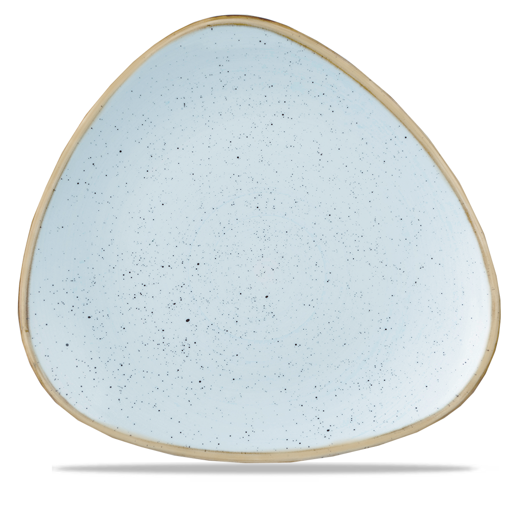 Duck Egg Blue Triangle Plate 31.1cm