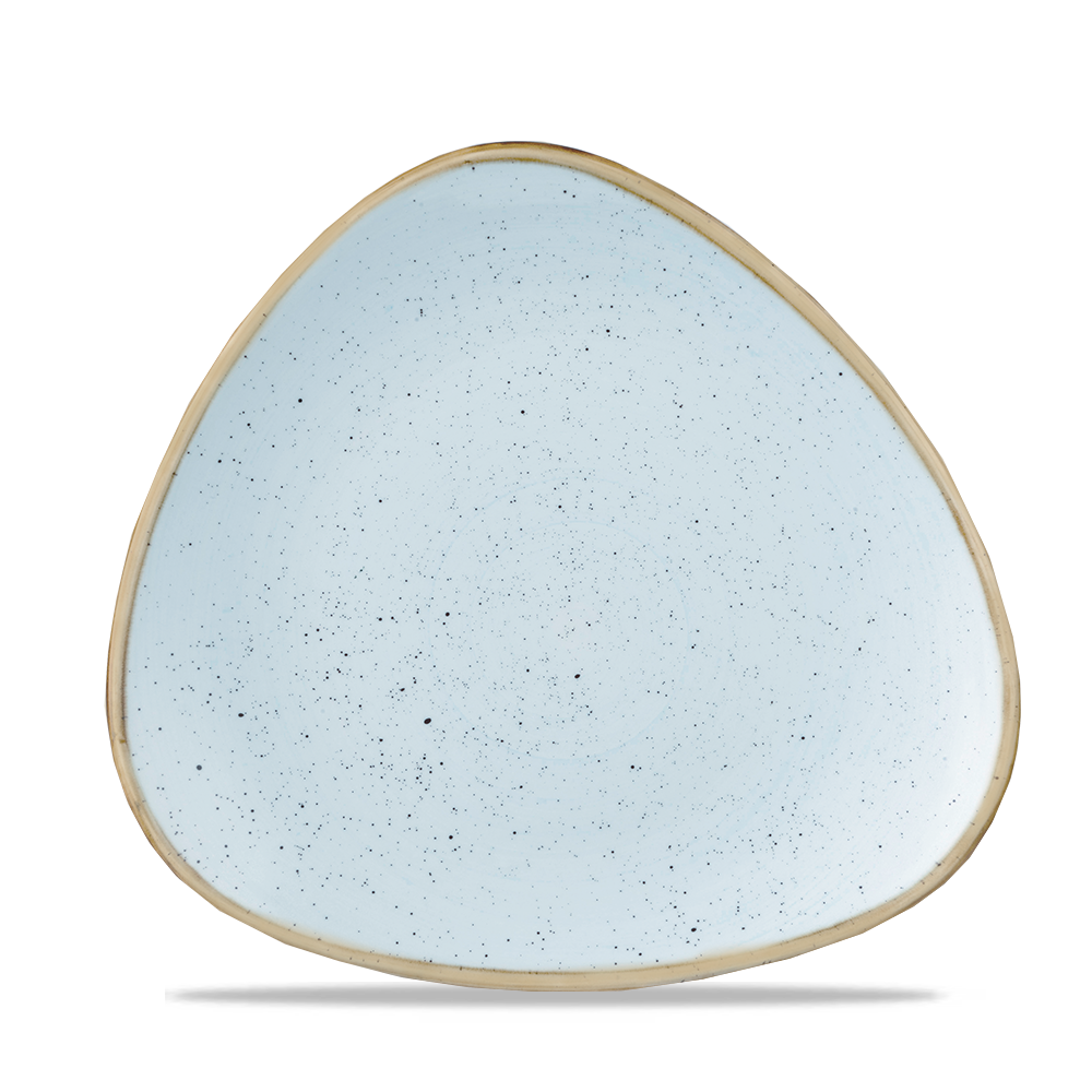 Duck Egg Blue Triangle Plate 22.9cm