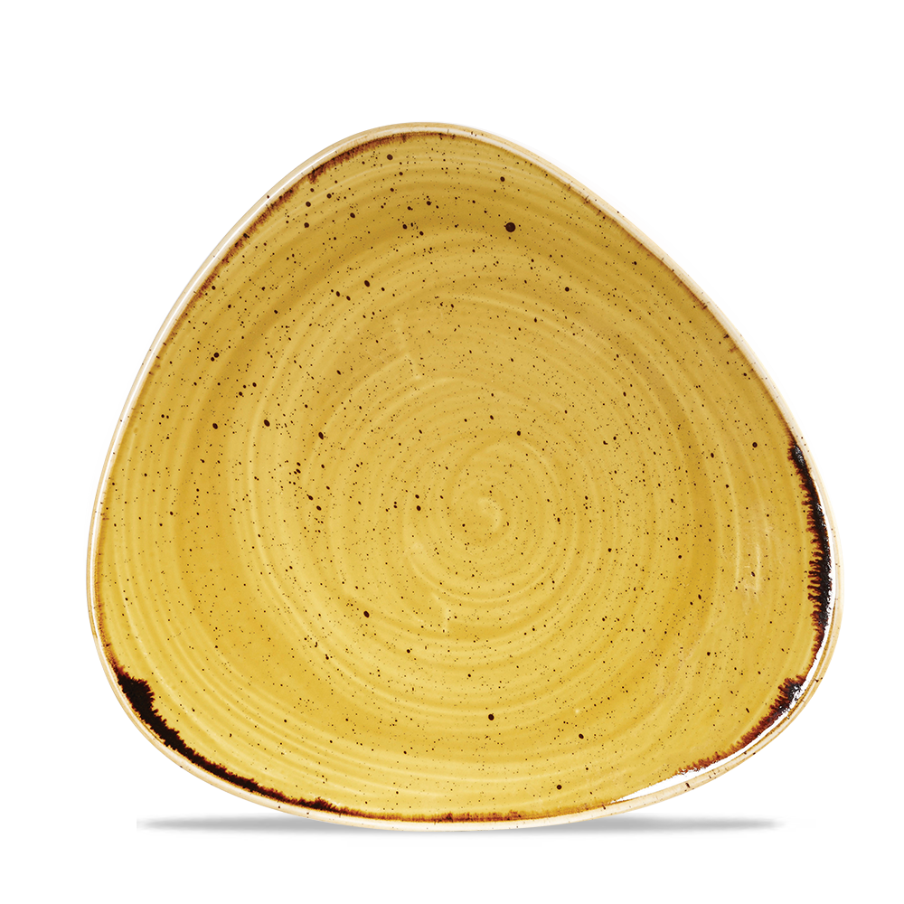 Mustard Seed Triangle Plate 22.9cm