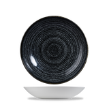 Homespun Charcoal Black Coupe Bowl 18.2cm