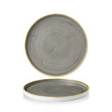 Peppercorn Grey Round Walled Plate 21cm