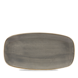 Peppercorn Grey Chefs' Oblong Plate 29.8 x 15.3cm