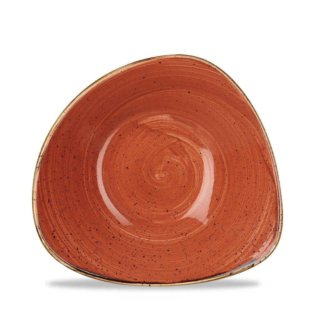 Spiced Orange Triangle Bowl 18.5cm